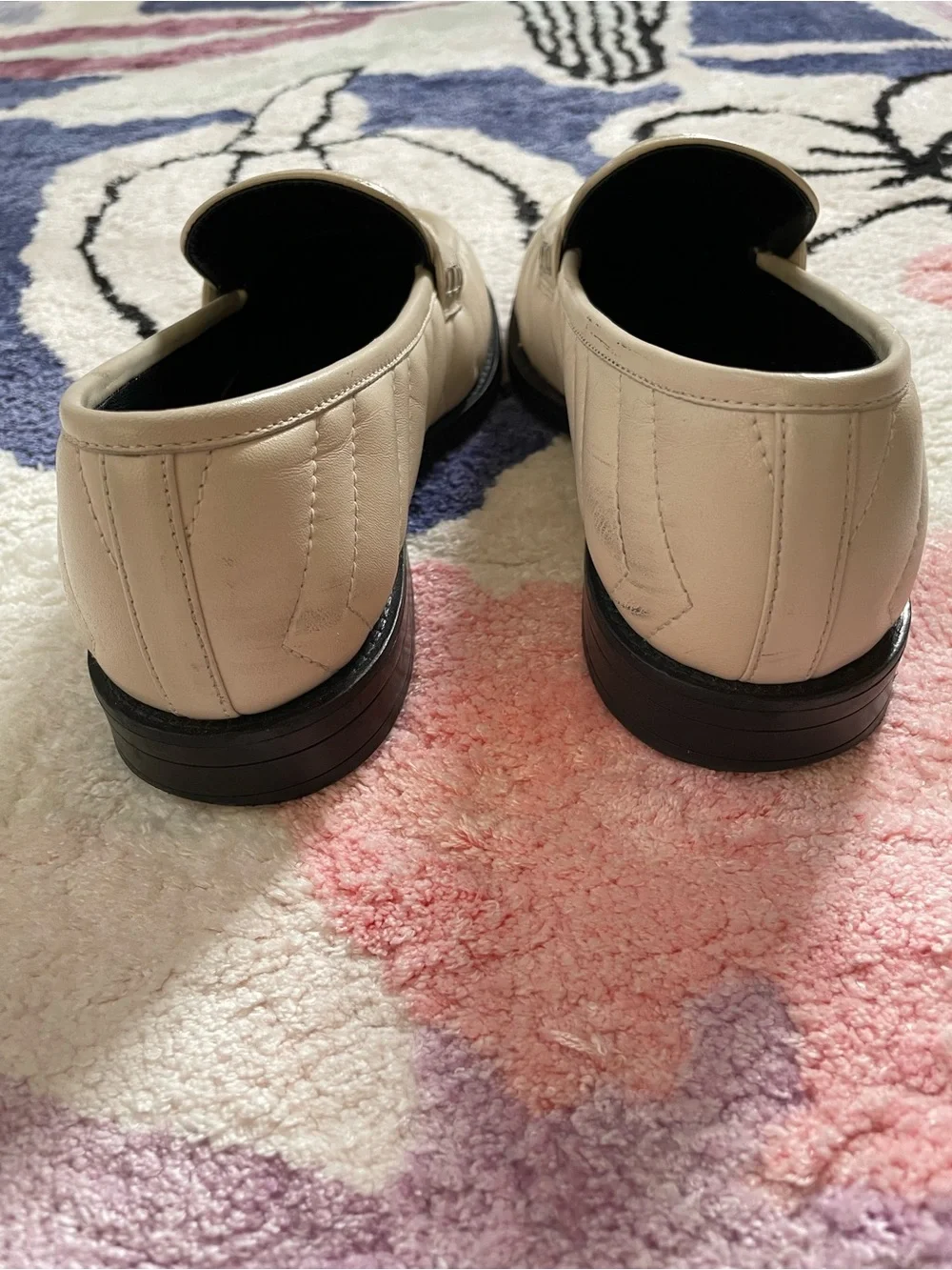 Gucci Marmont Matelasse loafers in ivory leather Women's 36 US 6